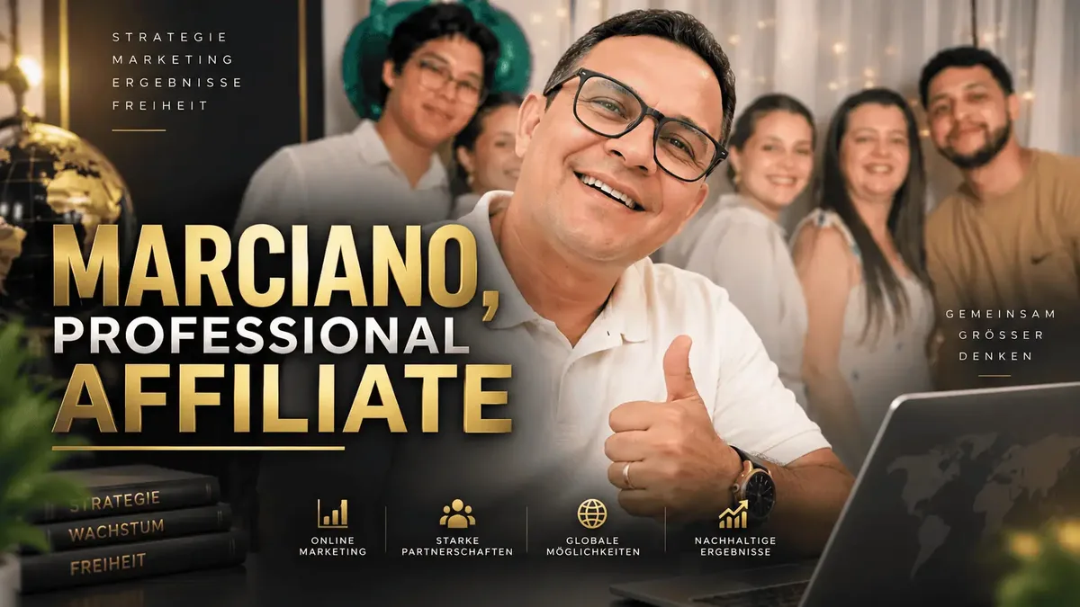 Marciano de Lima Oliveira, founder of Gold Dipped Rose, with partners from his affiliate work